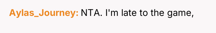 Aylas_Journey NTA. I'm late to the game,