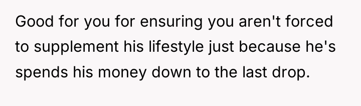 Good for you for ensuring you aren't forced to supplement...