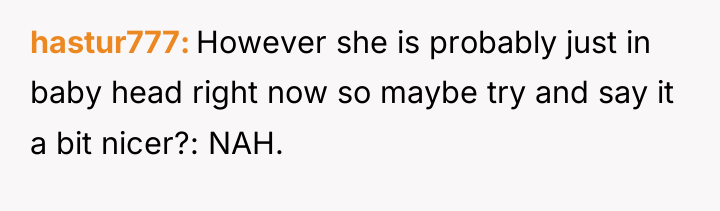 hastur777 However she is probably just in baby head right...