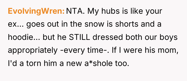 EvolvingWren NTA. My hubs is like your ex... goes out...