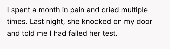 I spent a month in pain and cried multiple times....