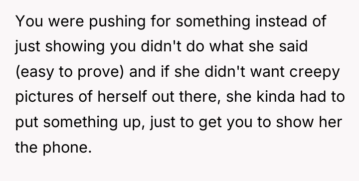 You were pushing for something instead of just showing you...