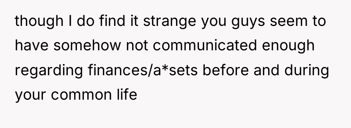 though I do find it strange you guys seem to...