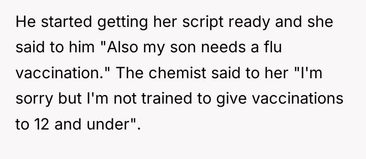 He started getting her script ready and she said to...