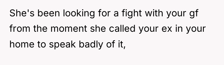 She's been looking for a fight with your gf from...