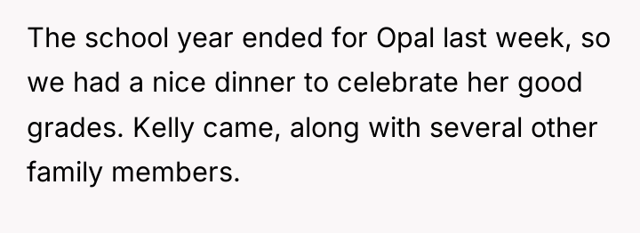 The school year ended for Opal last week, so we...