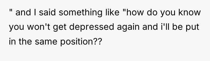 " and I said something like "how do you know...