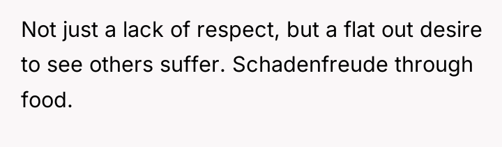 Not just a lack of respect, but a flat out...
