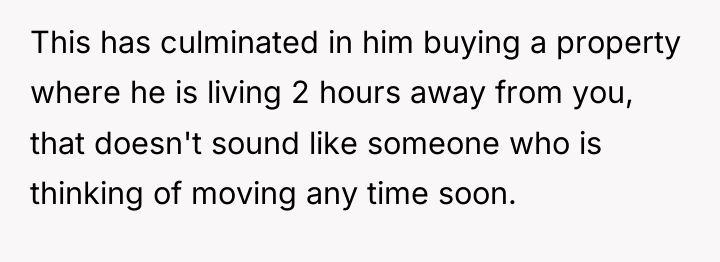 This has culminated in him buying a property where he...