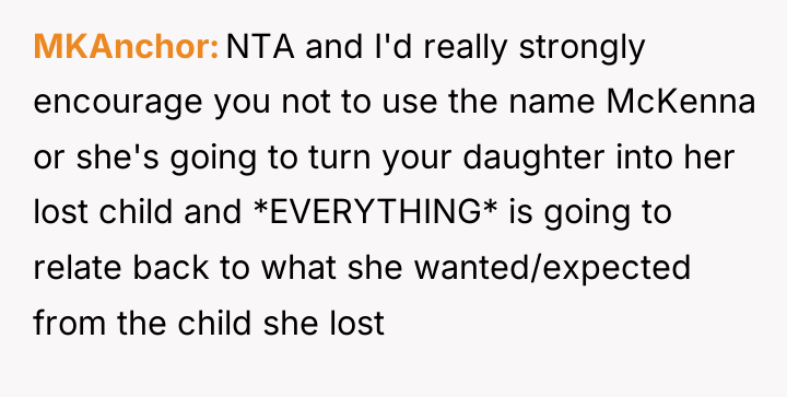 MKAnchor NTA and I'd really strongly encourage you not to...