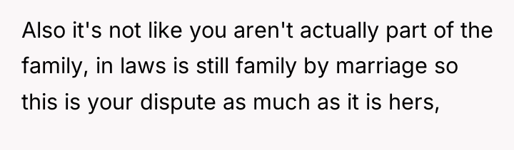 Also it's not like you aren't actually part of the...