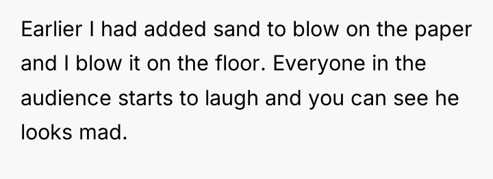 Earlier I had added sand to blow on the paper...