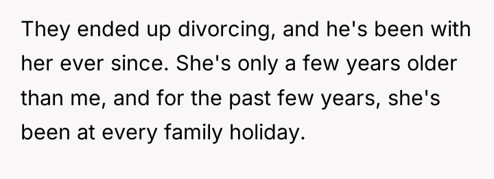 They ended up divorcing, and he's been with her ever...