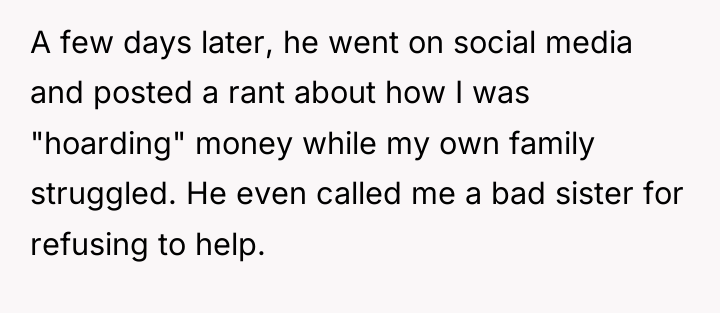 A few days later, he went on social media and...