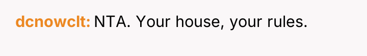 dcnowclt NTA. Your house, your rules.