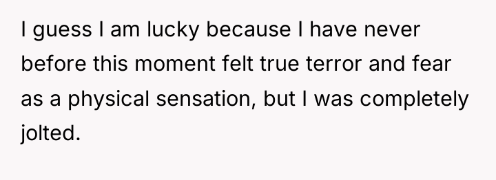 I guess I am lucky because I have never before...