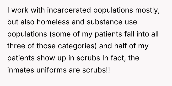 I work with incarcerated populations mostly, but also homeless and...