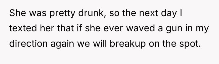 She was pretty drunk, so the next day I texted...