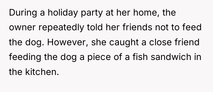During a holiday party at her home, the owner repeatedly...
