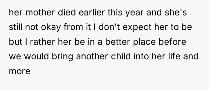her mother died earlier this year and she's still not...