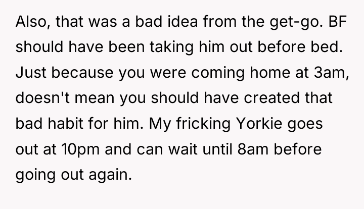Also, that was a bad idea from the get-go. BF...
