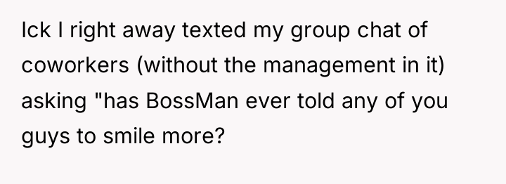 Ick I right away texted my group chat of coworkers...