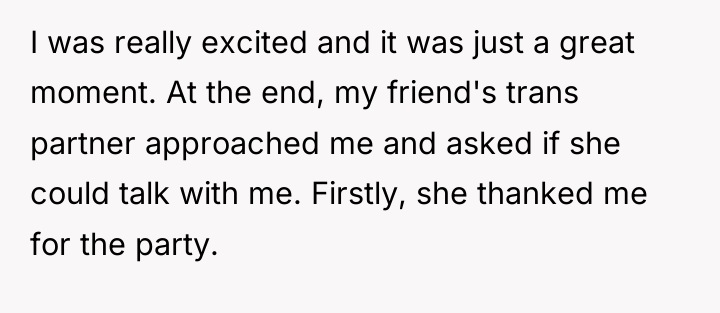 I was really excited and it was just a great...