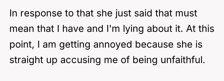 In response to that she just said that must mean...