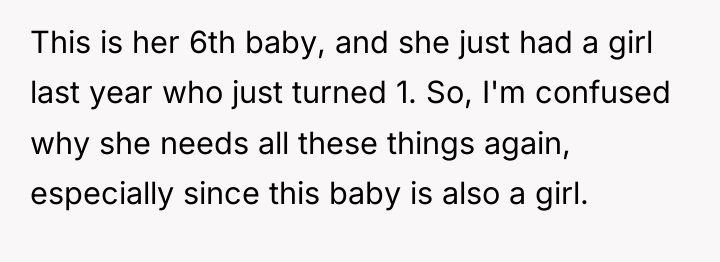 This is her 6th baby, and she just had a...
