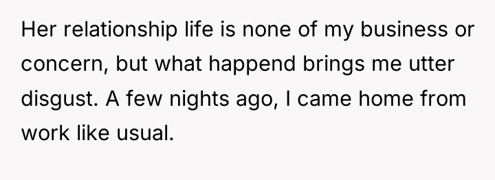 Her relationship life is none of my business or concern,...