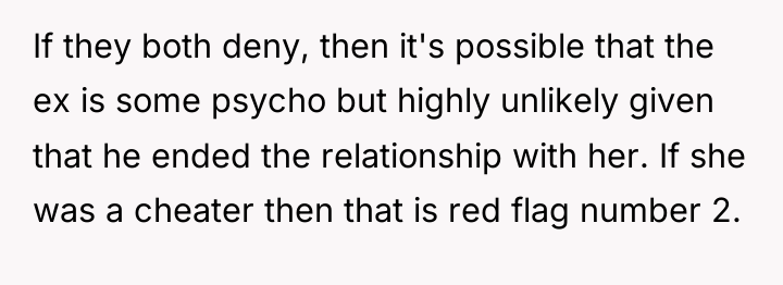 If they both deny, then it's possible that the ex...