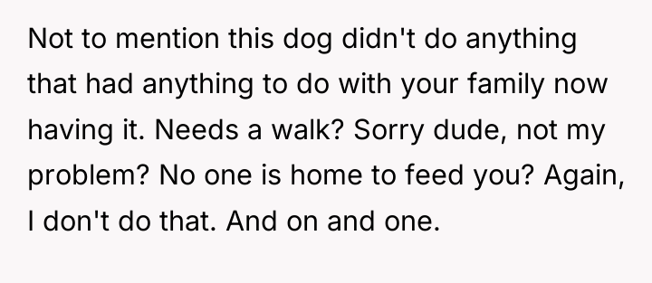 Not to mention this dog didn't do anything that had...