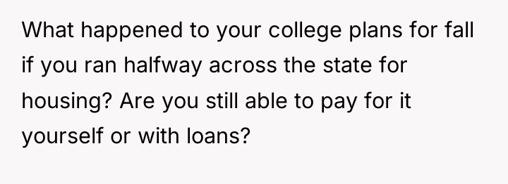 What happened to your college plans for fall if you...