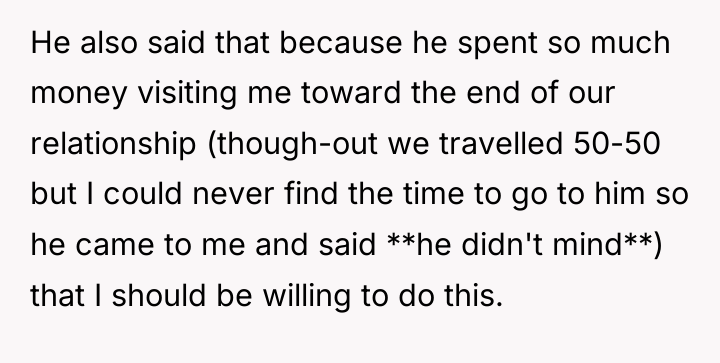 He also said that because he spent so much money...