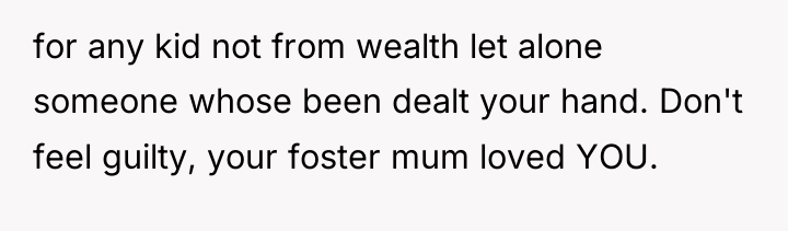 for any kid not from wealth let alone someone whose...