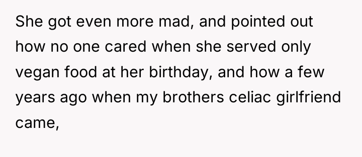 She got even more mad, and pointed out how no...