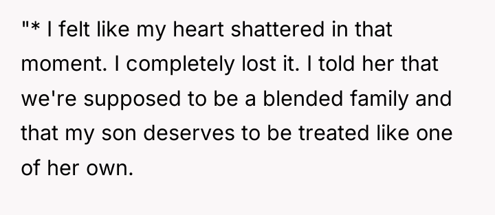 "* I felt like my heart shattered in that moment....