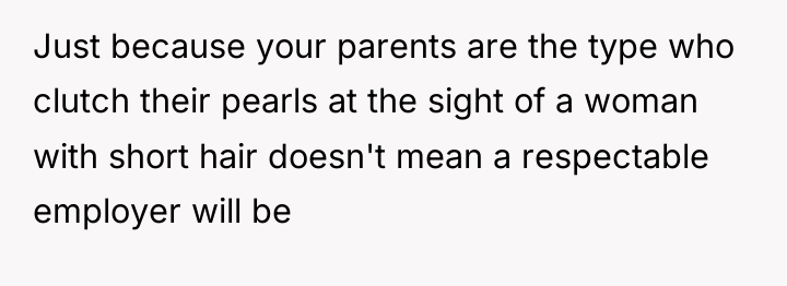 Just because your parents are the type who clutch their...