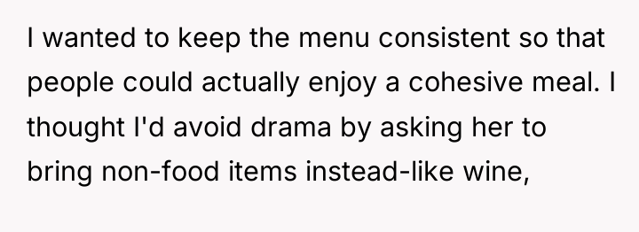 I wanted to keep the menu consistent so that people...