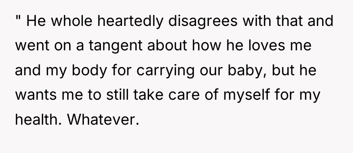 " He whole heartedly disagrees with that and went on...