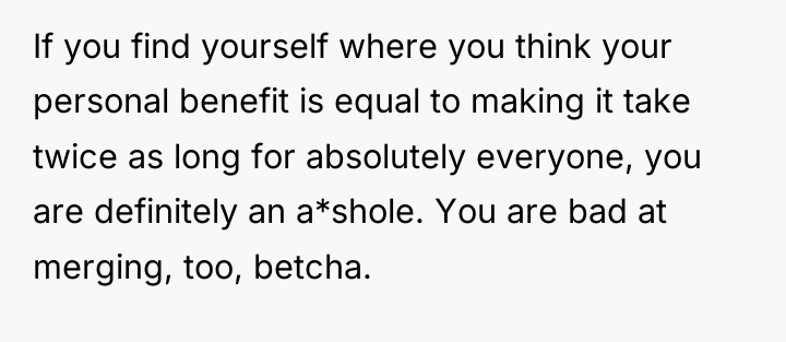 If you find yourself where you think your personal benefit...