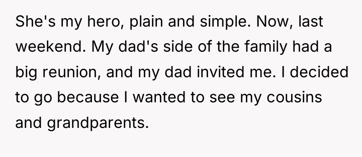 She's my hero, plain and simple. Now, last weekend. My...