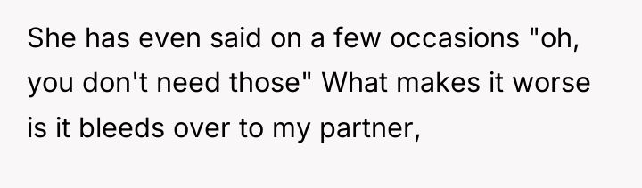 She has even said on a few occasions "oh, you...