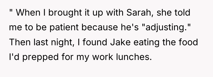 " When I brought it up with Sarah, she told...