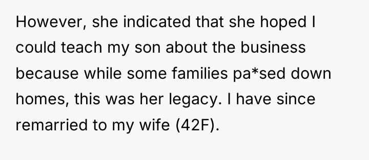 However, she indicated that she hoped I could teach my...