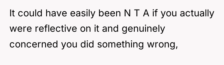 It could have easily been N T A if you...