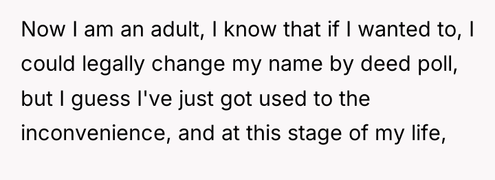Now I am an adult, I know that if I...