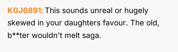 KGJ6891 This sounds unreal or hugely skewed in your daughters...