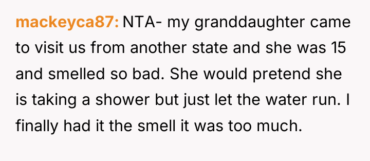 mackeyca87 NTA- my granddaughter came to visit us from another...
