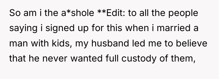 So am i the a*shole **Edit: to all the people...